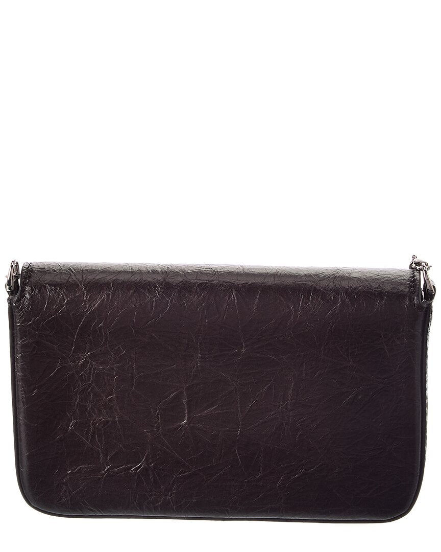 Fendi Tube Leather Compact Wallet On Chain