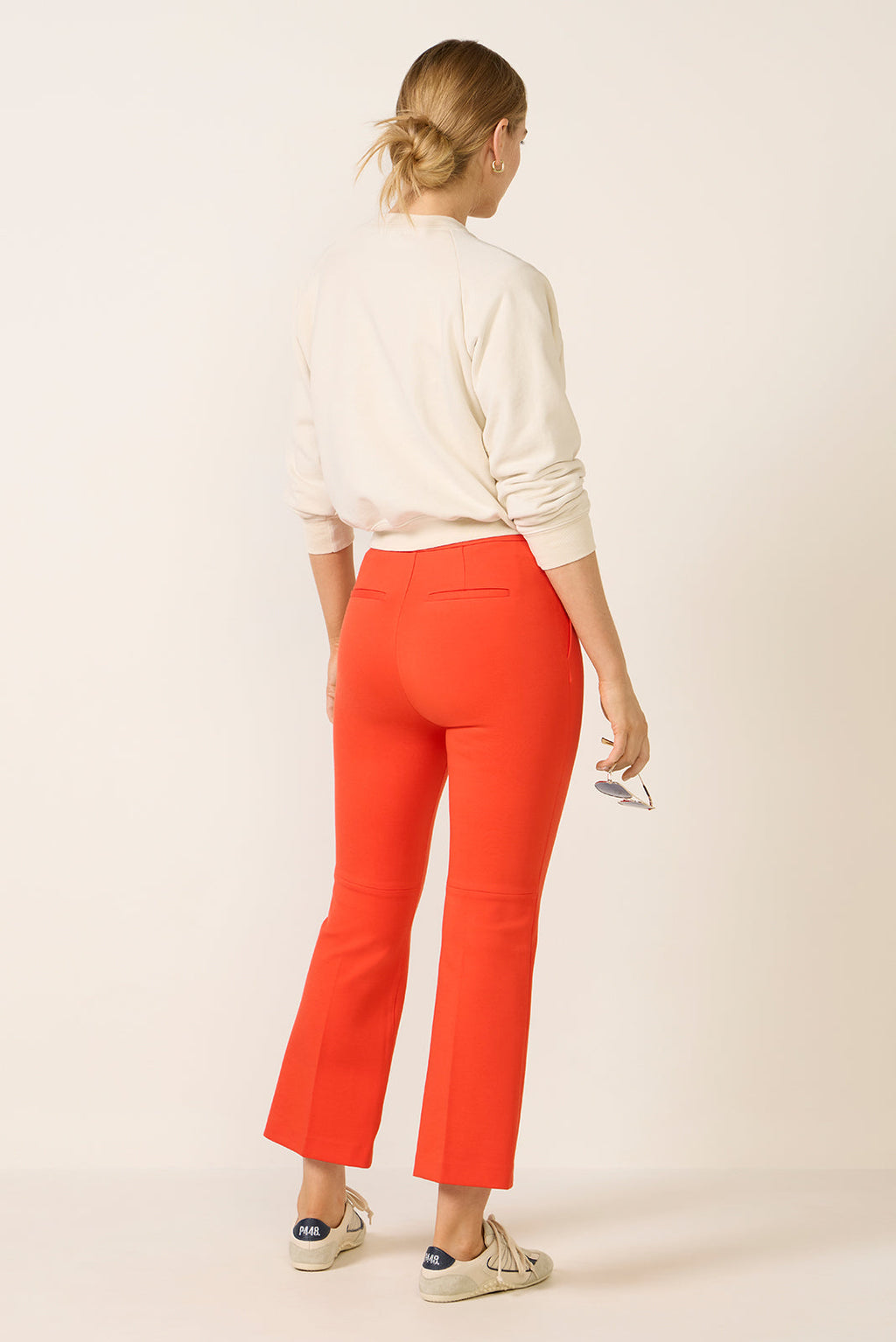 Pintuck Kick Flare Ponte