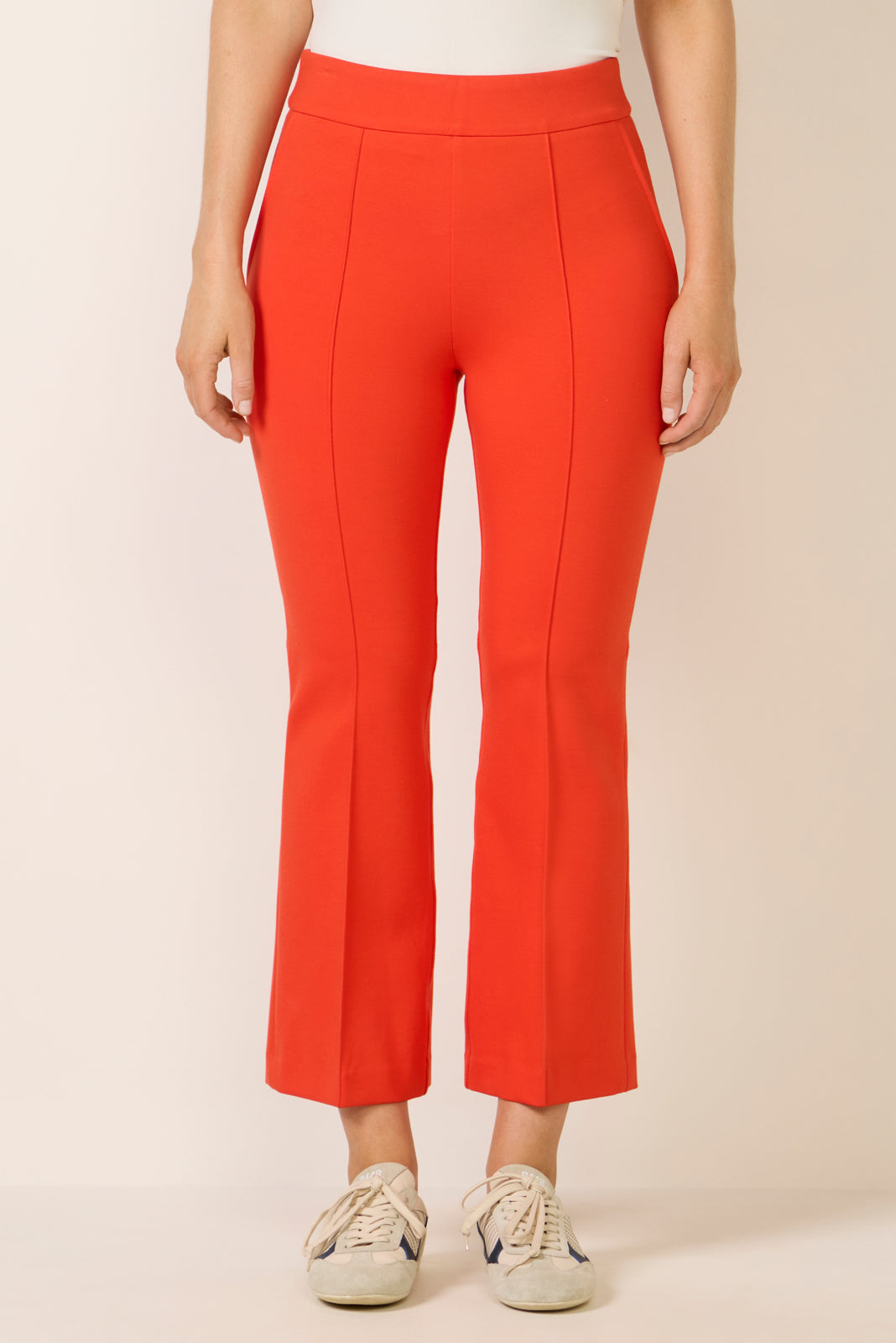 Pintuck Kick Flare Ponte