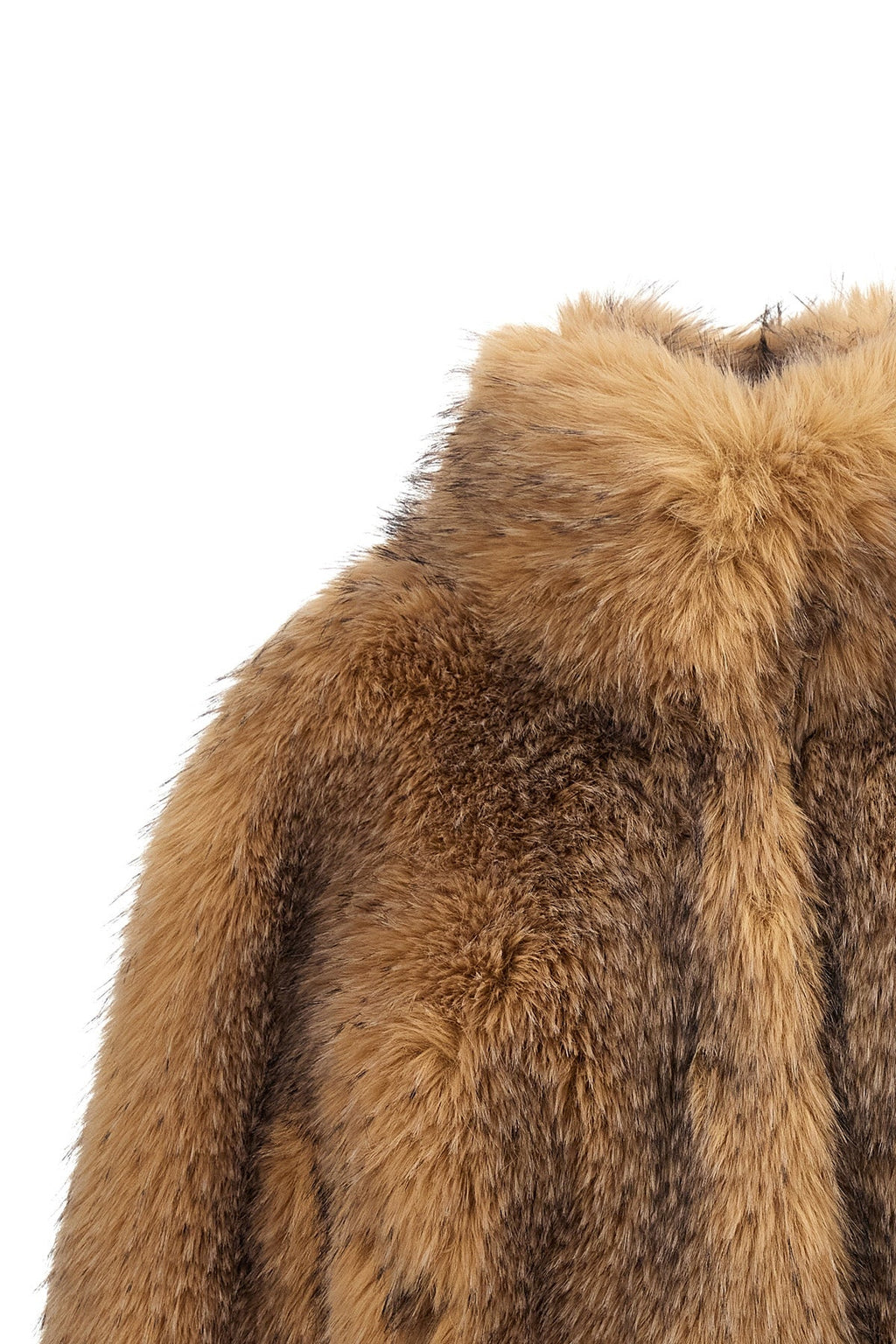ROTATE BIRGER CHRISTENSEN Faux Fur Cropped Jacket