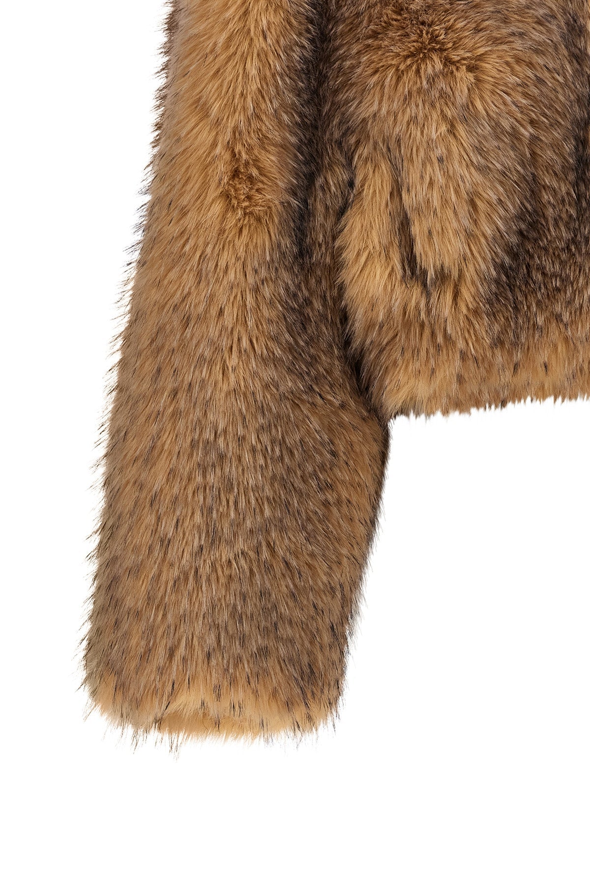 ROTATE BIRGER CHRISTENSEN Faux Fur Cropped Jacket