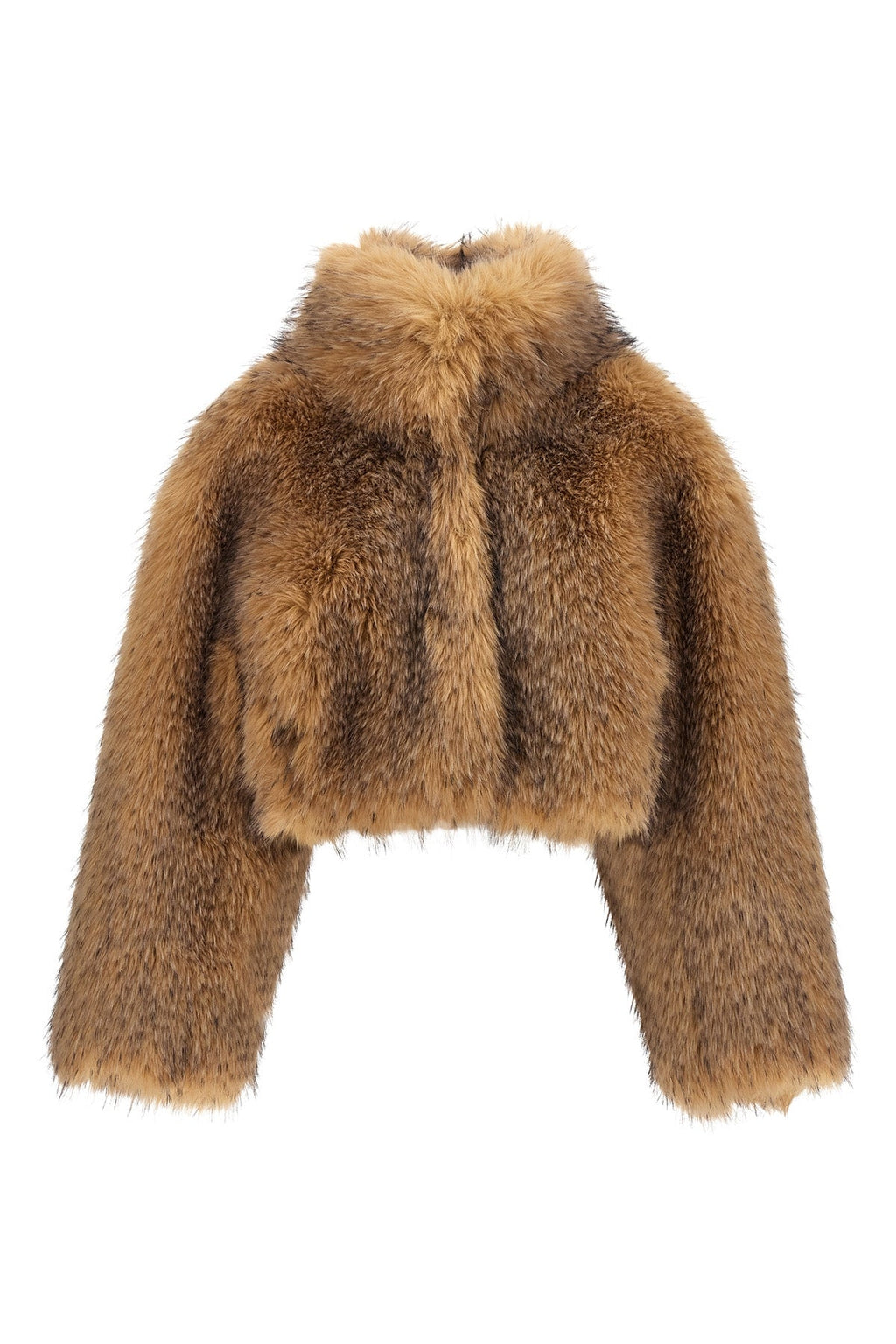 ROTATE BIRGER CHRISTENSEN Faux Fur Cropped Jacket