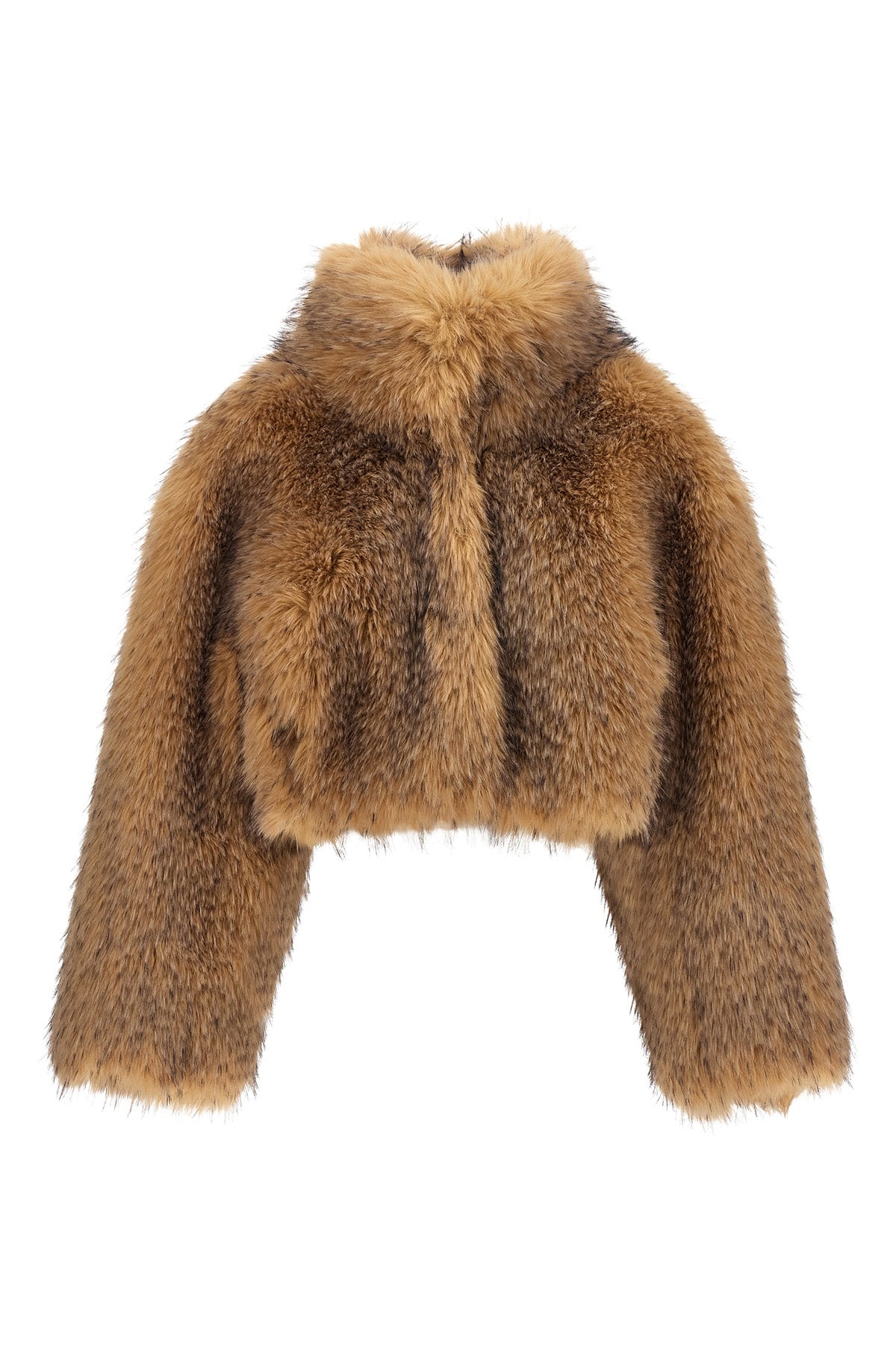 ROTATE BIRGER CHRISTENSEN Faux Fur Cropped Jacket