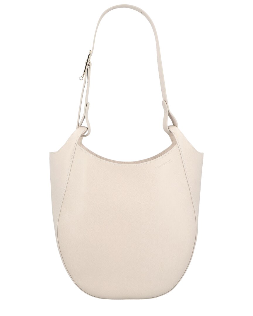 Longchamp Le Foulonne Large Leather Hobo Bag
