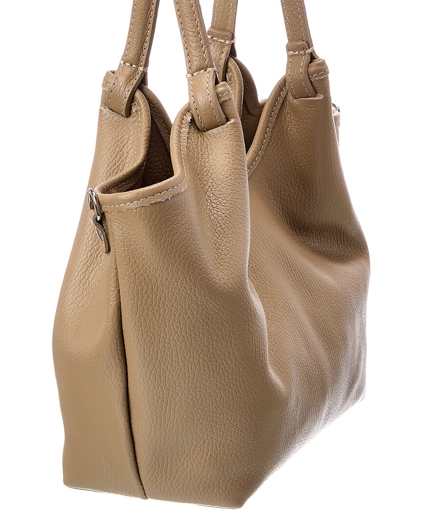 Italian Leather Top Handle Tote