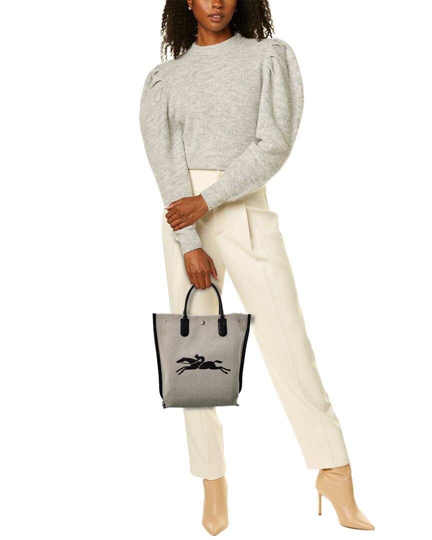 Longchamp Essential Toile Canvas & Leather Tote