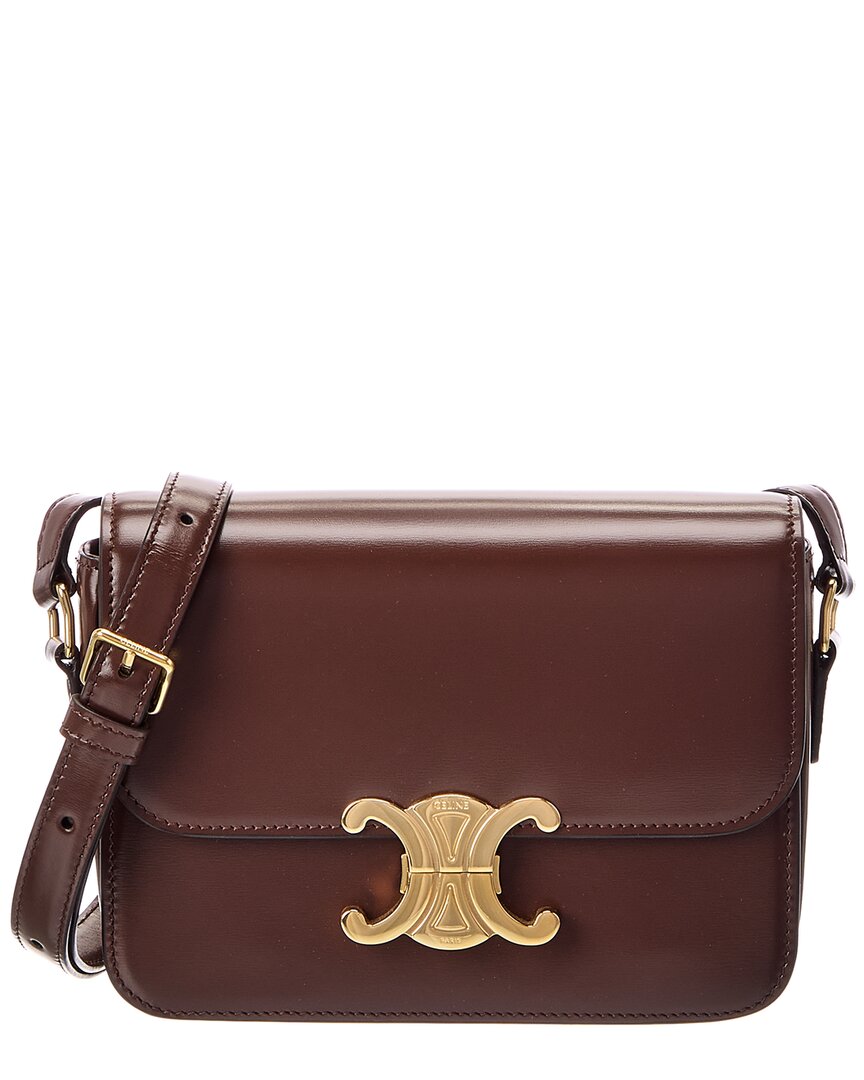 Celine Teen Triomphe Leather Shoulder Bag