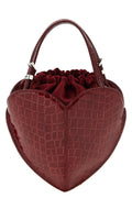 'The Heart' Handbag in Bordeaux