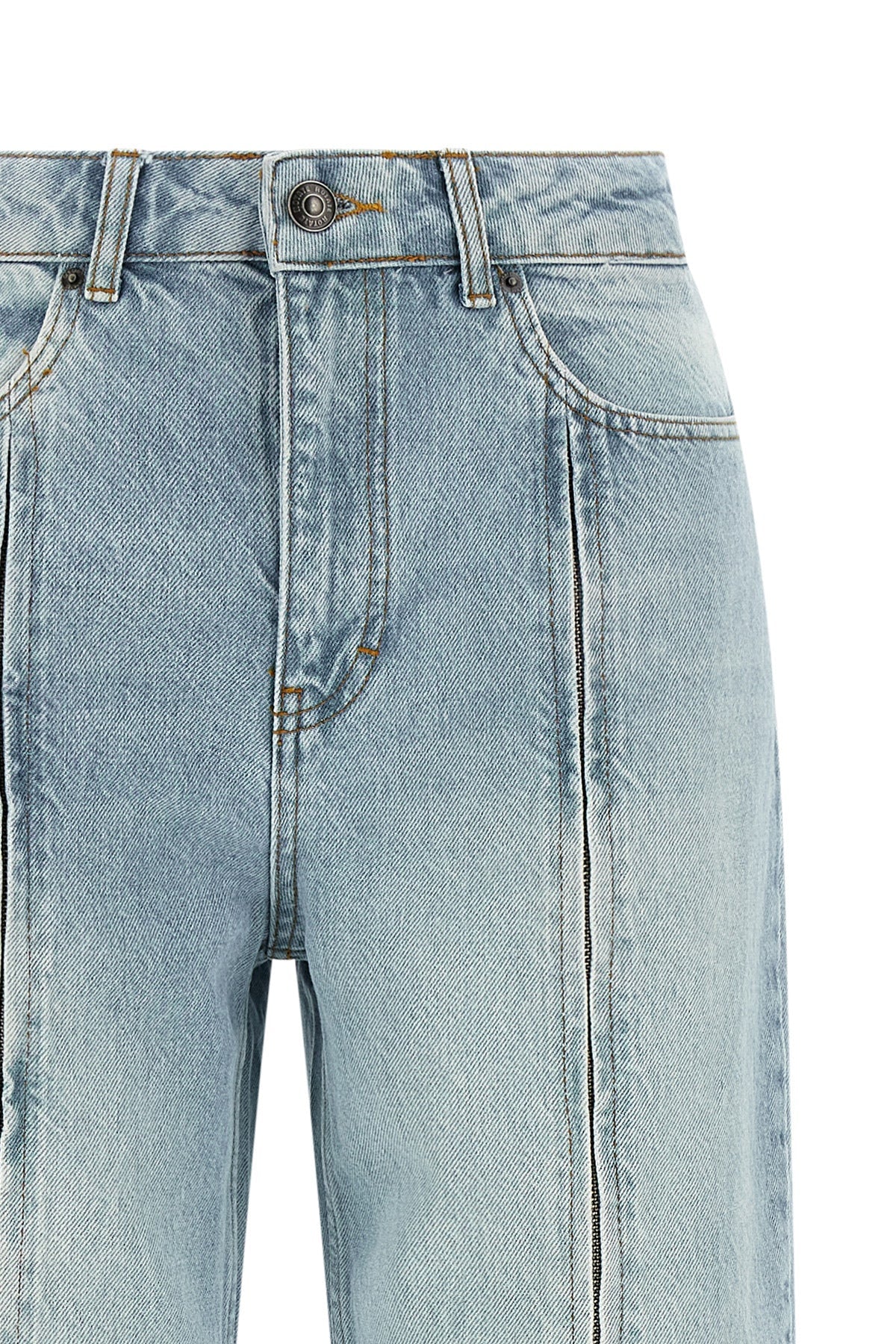 Front-Zip Jeans