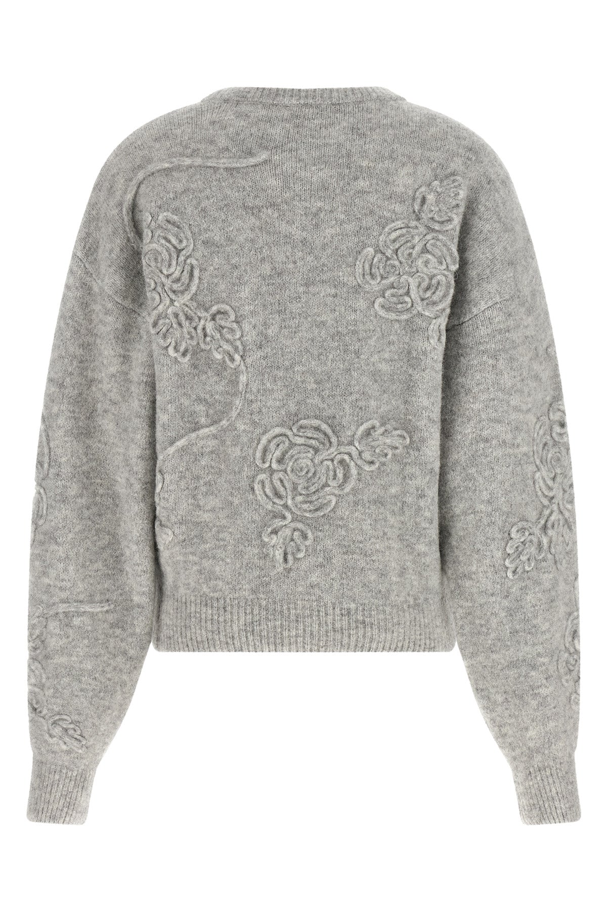 ROTATE BIRGER CHRISTENSEN Sweater With 3D Floral Appliqués