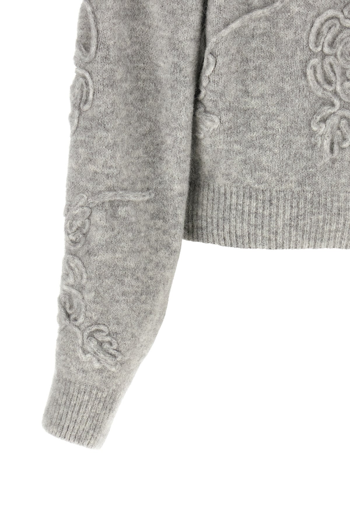 ROTATE BIRGER CHRISTENSEN Sweater With 3D Floral Appliqués
