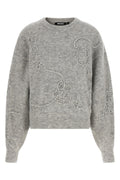 ROTATE BIRGER CHRISTENSEN Sweater With 3D Floral Appliqués