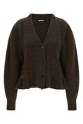 ROTATE Birger Christensen Cardigan With Peplum Hem