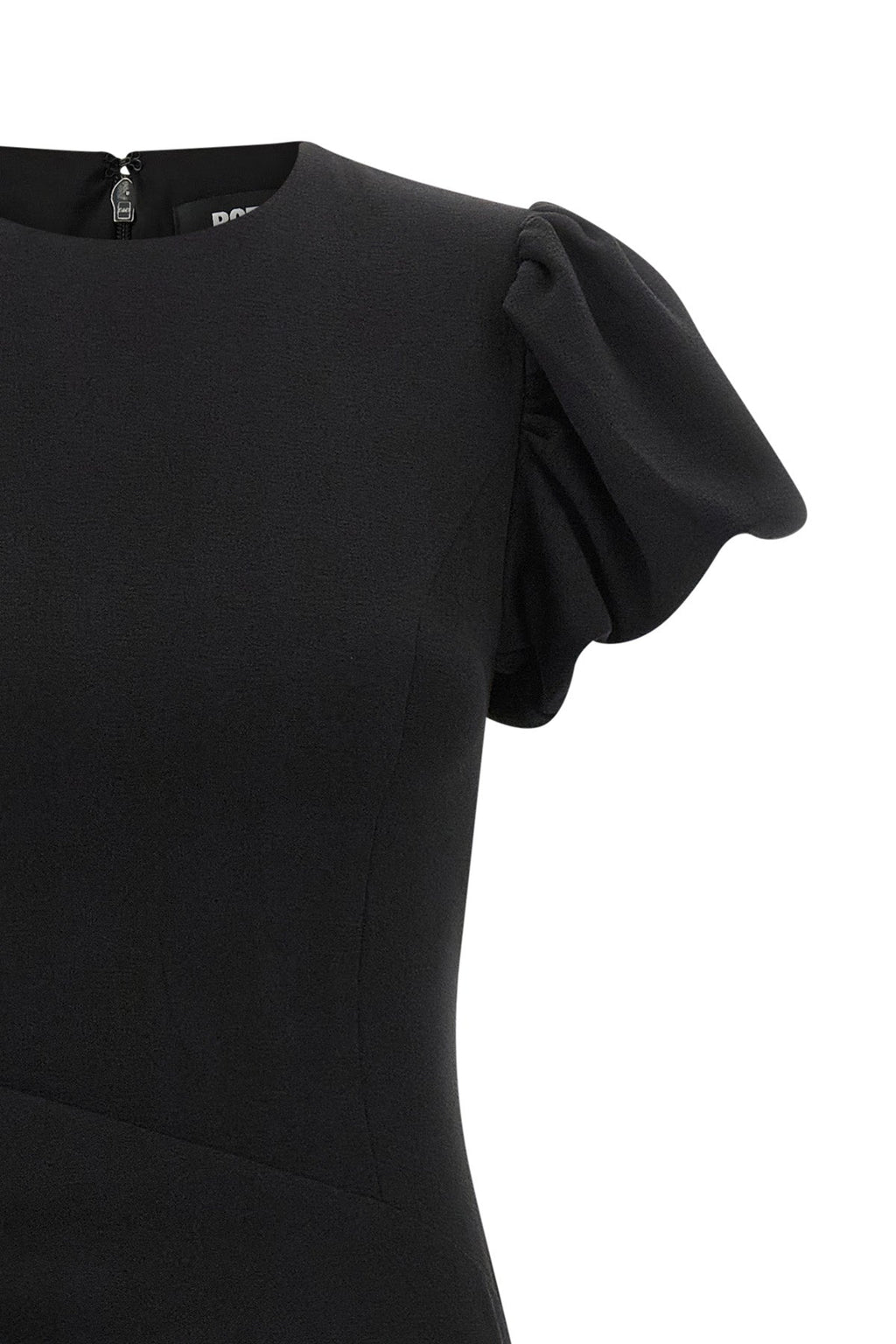 Puff-Sleeved Midi Dress