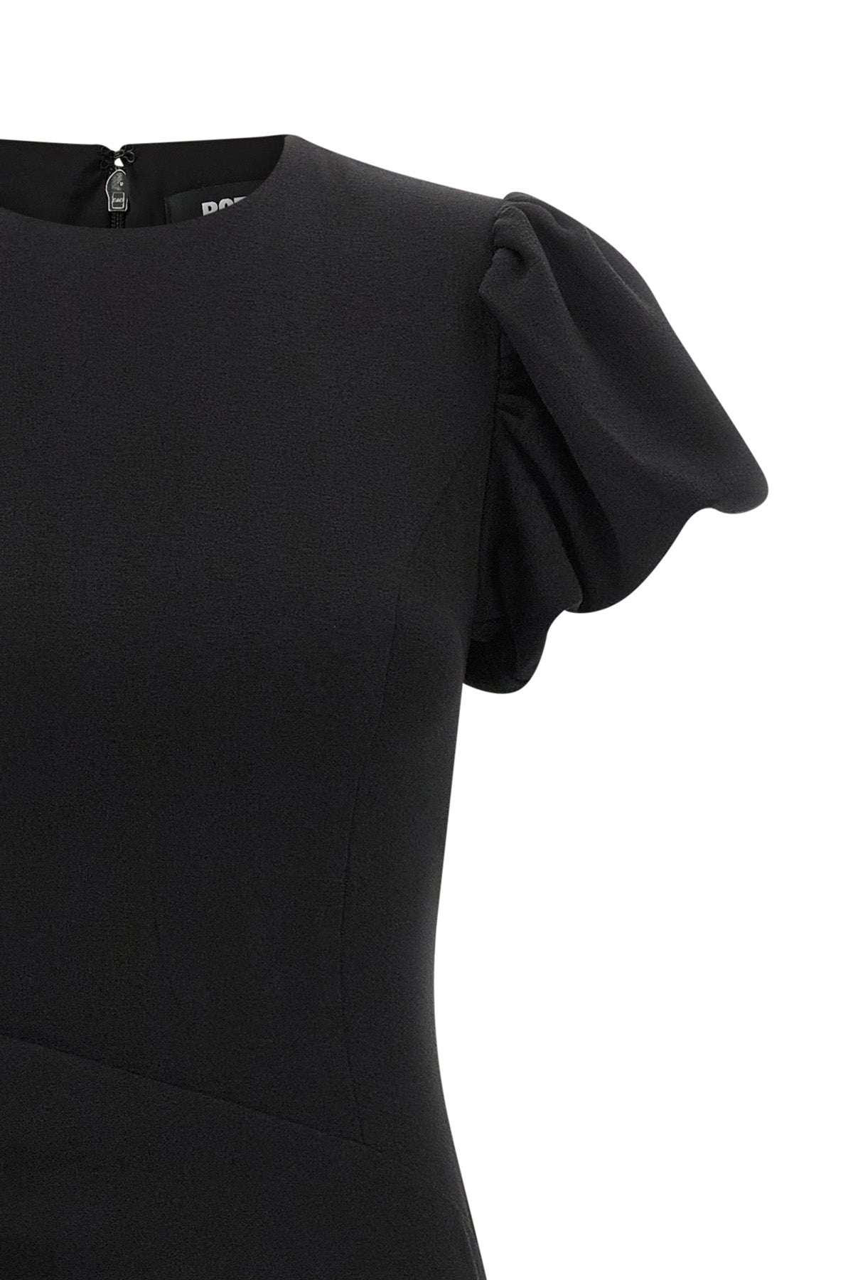 Puff-Sleeved Midi Dress