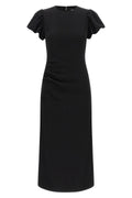 Puff-Sleeved Midi Dress