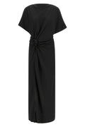 Sculptural Slit Maxi Dress