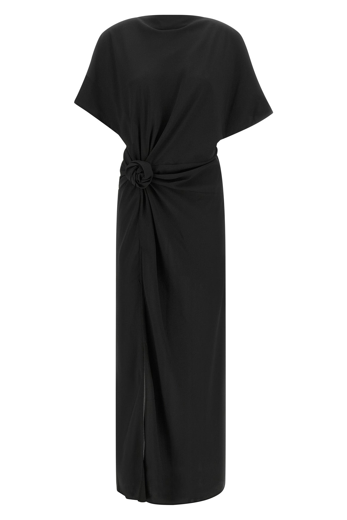 Sculptural Slit Maxi Dress