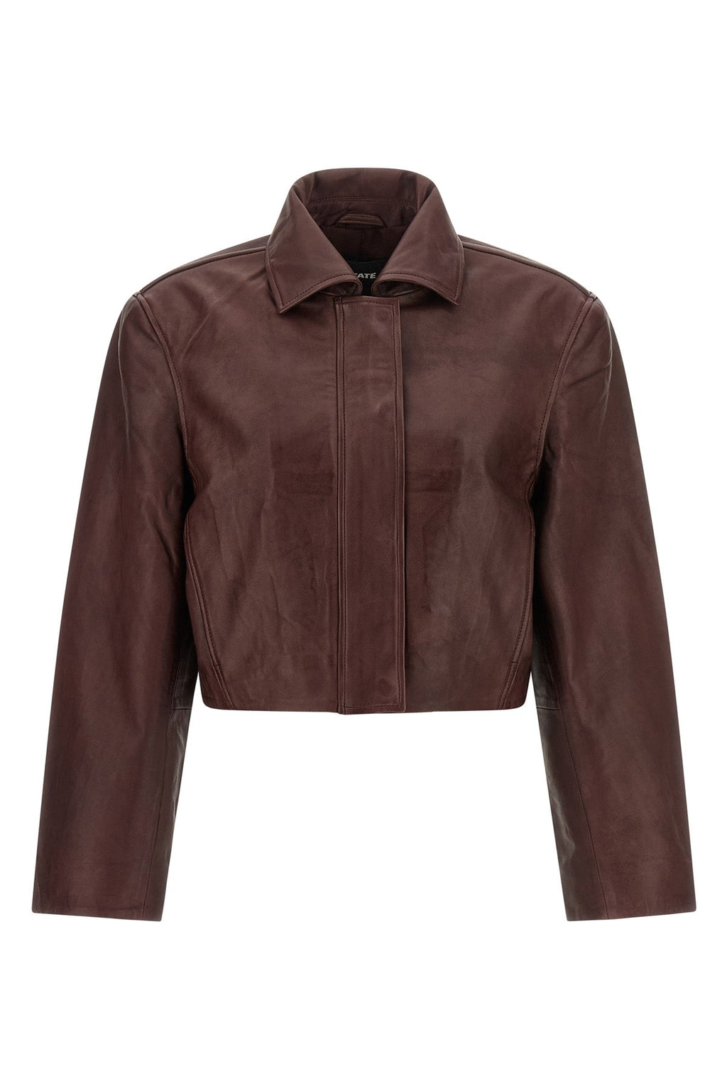 Boxy Square Leather Jacket