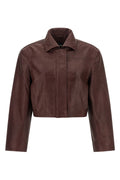 Boxy Square Leather Jacket
