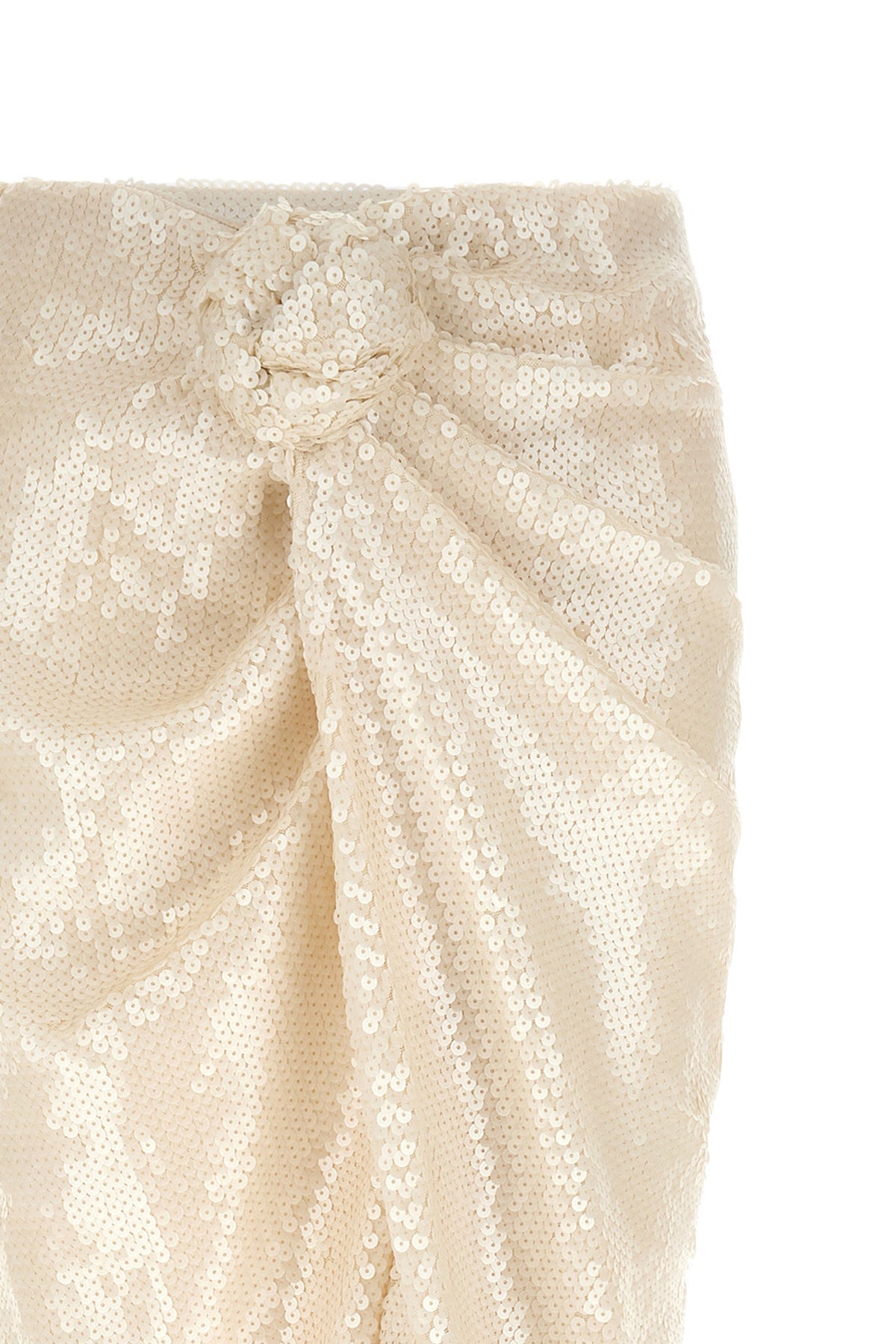 ROTATE BIRGER CHRISTENSEN Midi Skirt Front Knot