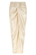 ROTATE BIRGER CHRISTENSEN Midi Skirt Front Knot