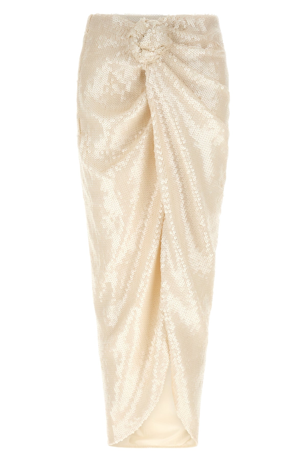 ROTATE BIRGER CHRISTENSEN Midi Skirt Front Knot