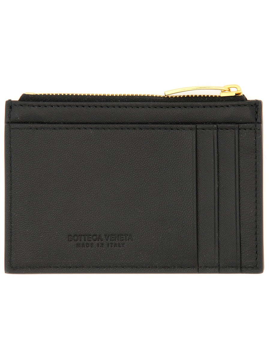 Bottega Veneta Women "Woven" Card Holder With Zipper