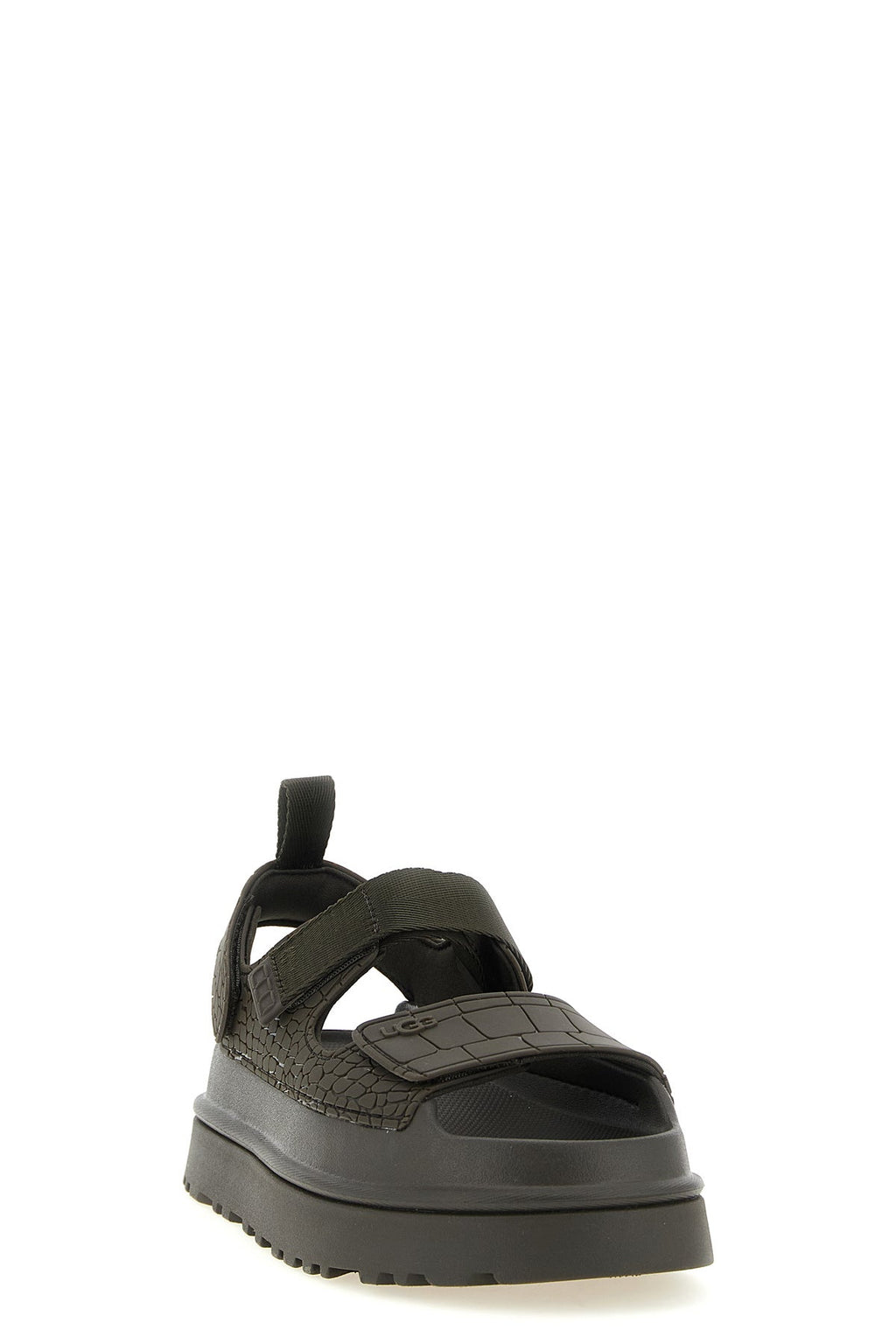 UGG Sandal With Crocodile Effect Texture