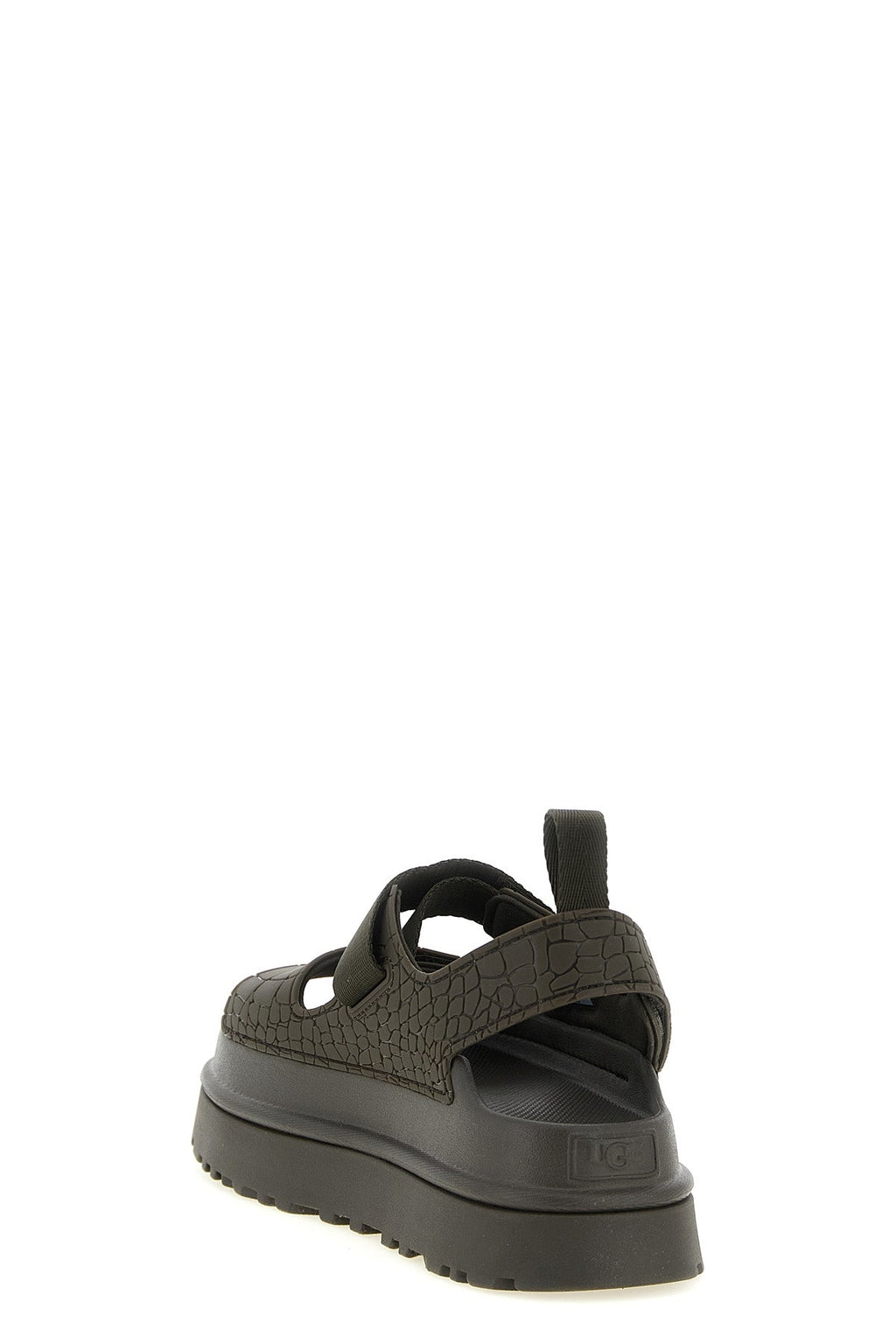 UGG Sandal With Crocodile Effect Texture