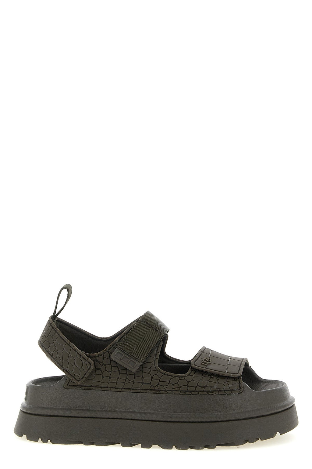 UGG Sandal With Crocodile Effect Texture