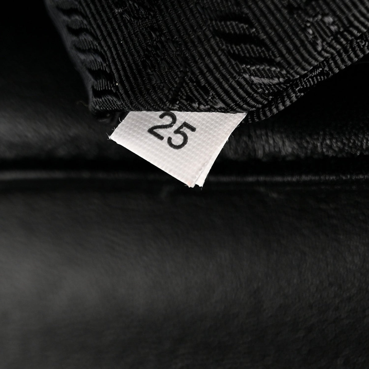Nappa Triangle Stitched Large Spectrum Bag Black