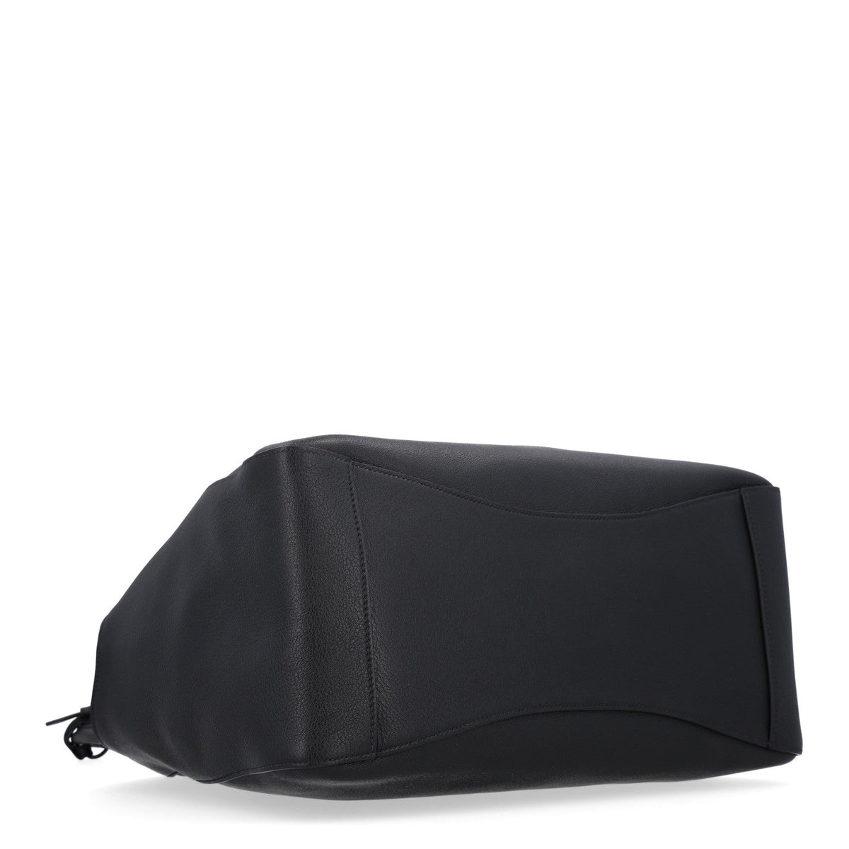 Soft Grain Calfskin Large Tote Bag Black