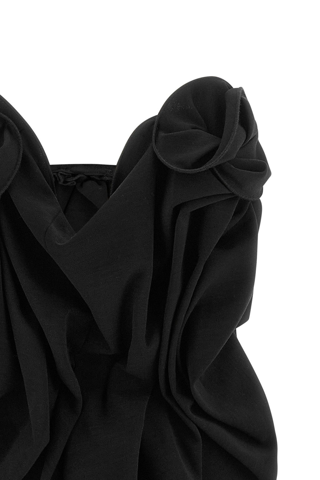 Magda Butrym Corset Top with Sculptural Draping