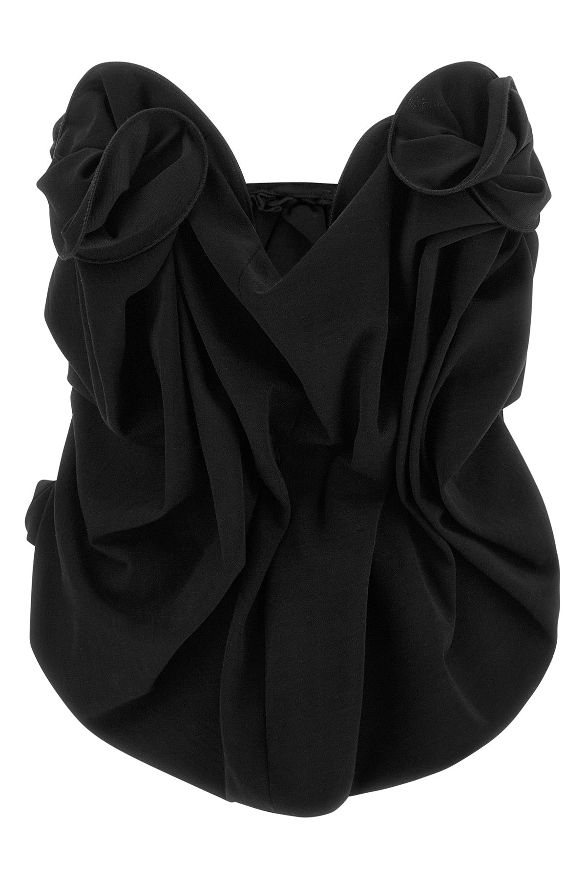 Magda Butrym Corset Top with Sculptural Draping