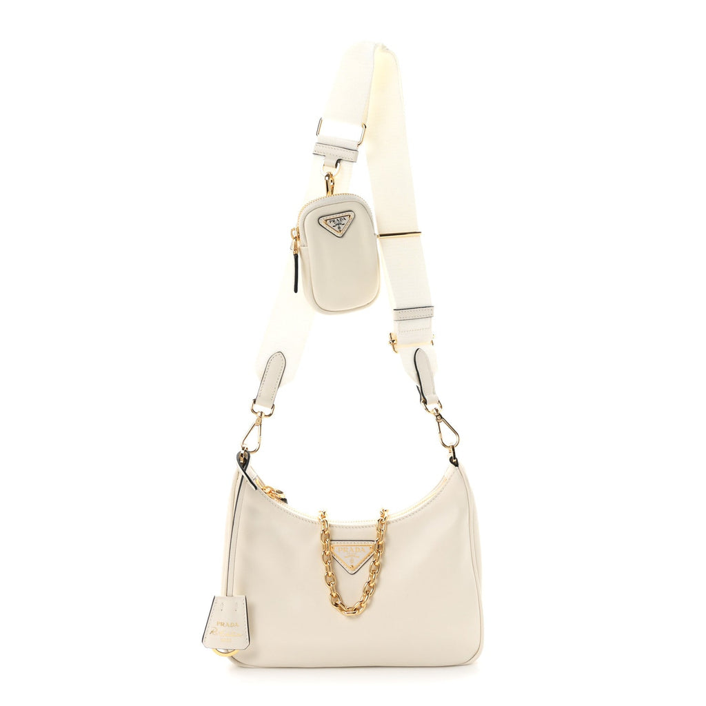 Vitello Re-Edition 2005 Shoulder Bag White