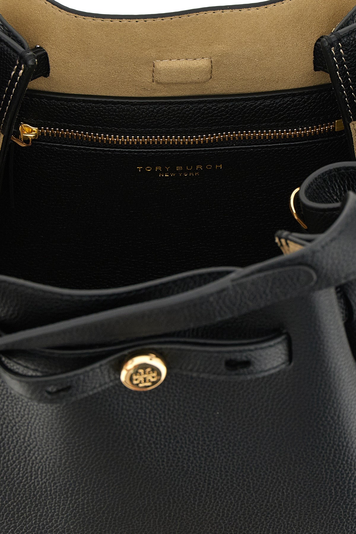 Tory Burch Tote Bag Logo Button Detail