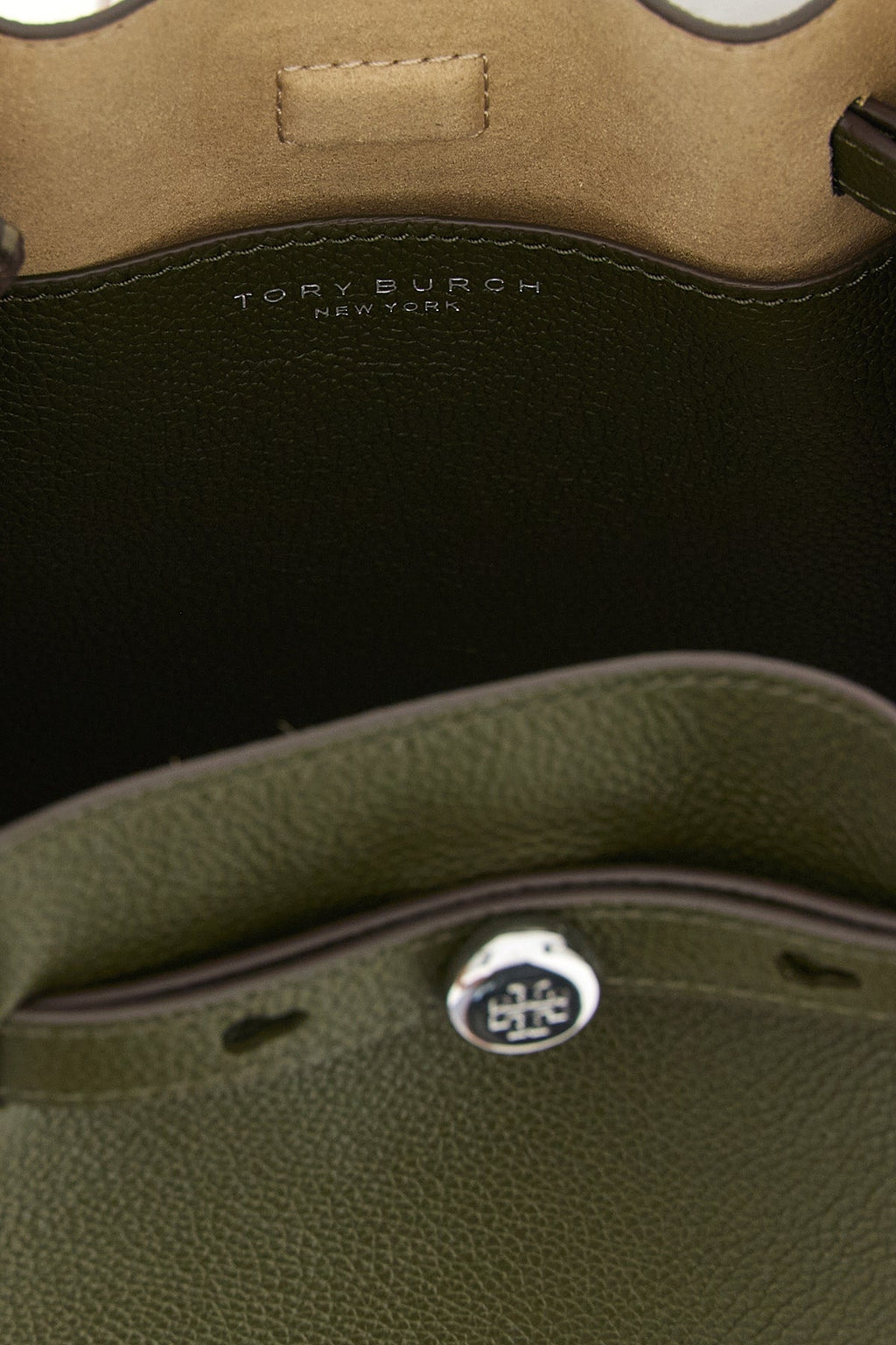 Tory Burch Bucket Bag with Belted Closure