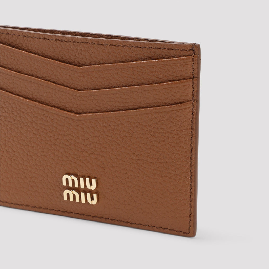 Miu Miu Calf Leather Card Case Women