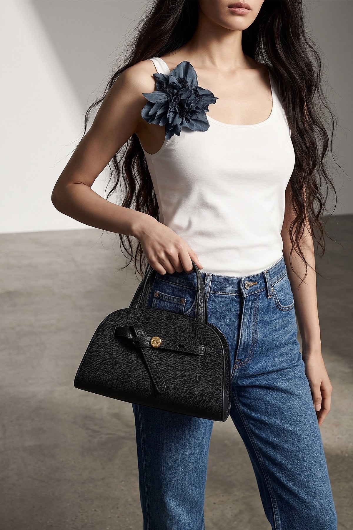 Tory Burch handbag with front knot detail
