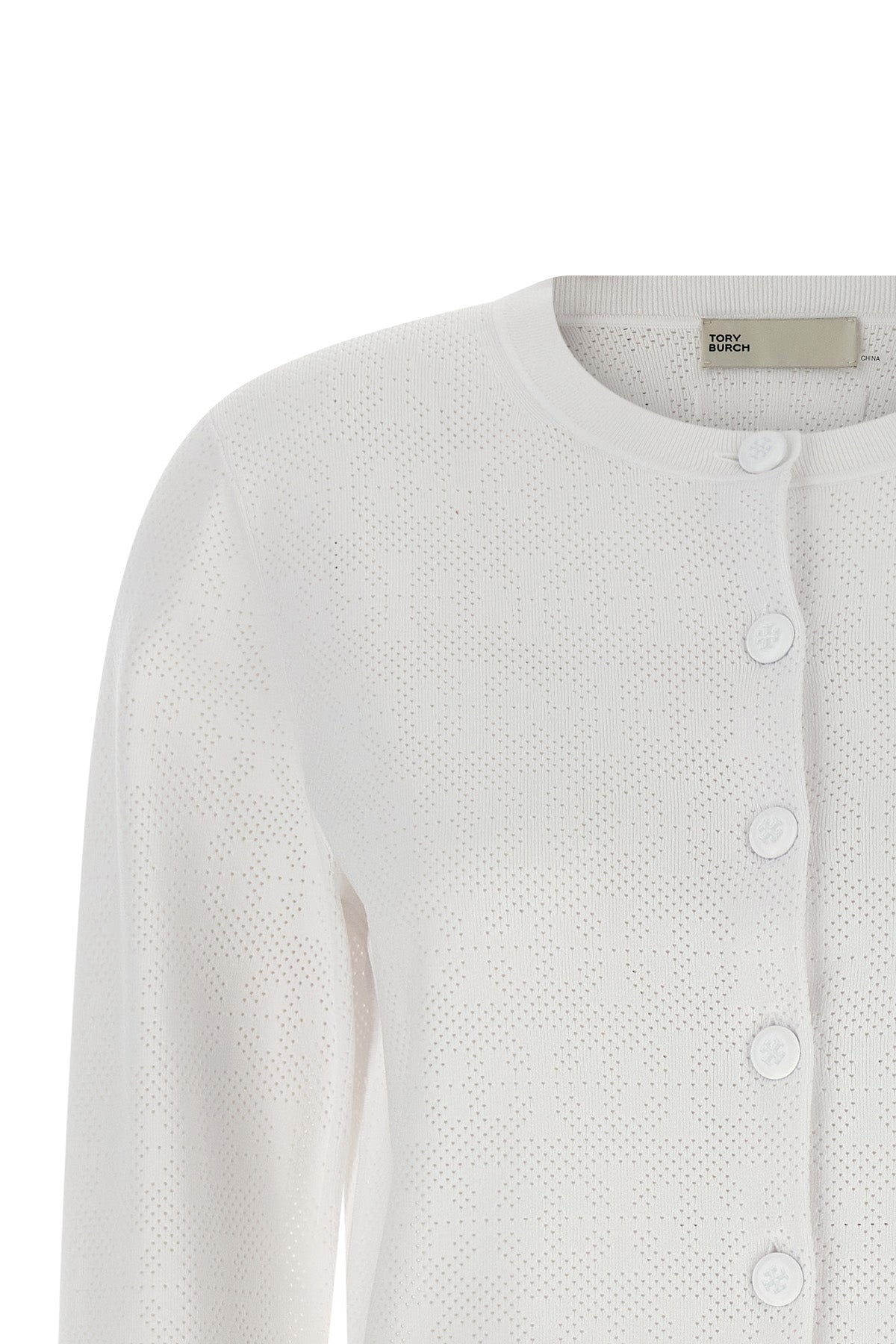 Tory Burch Pointelle Knit Cardigan