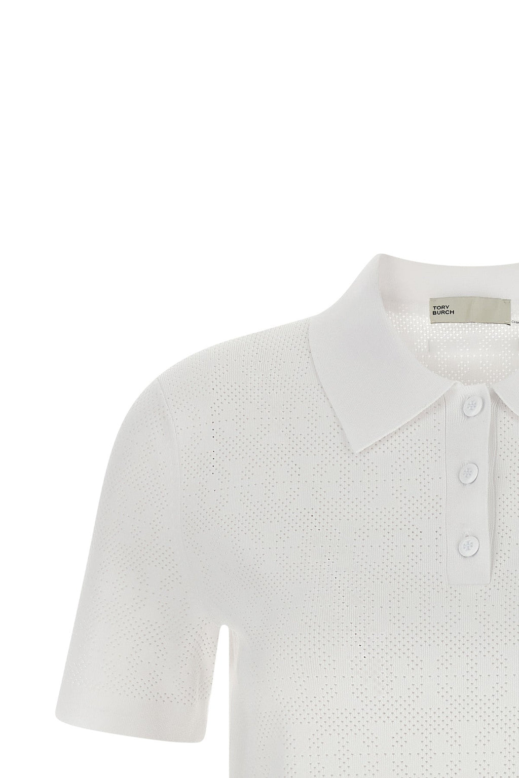 Tory Burch Pointelle Knit Polo