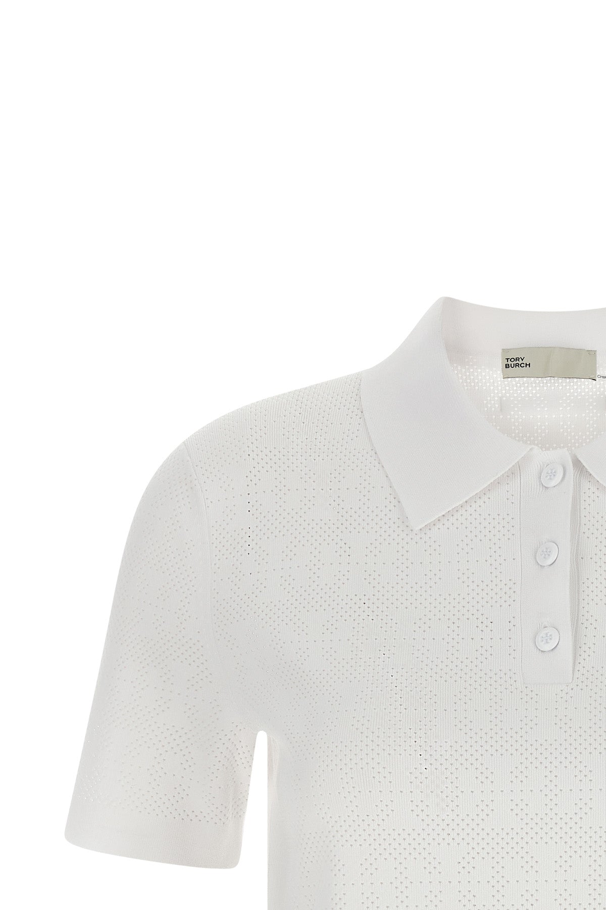 Tory Burch Pointelle Knit Polo