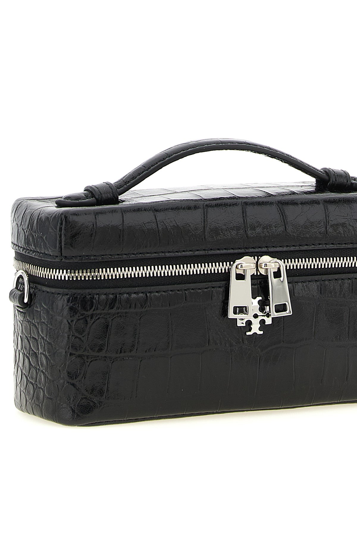 Tory Burch Vanity Case with croc-embossed finish