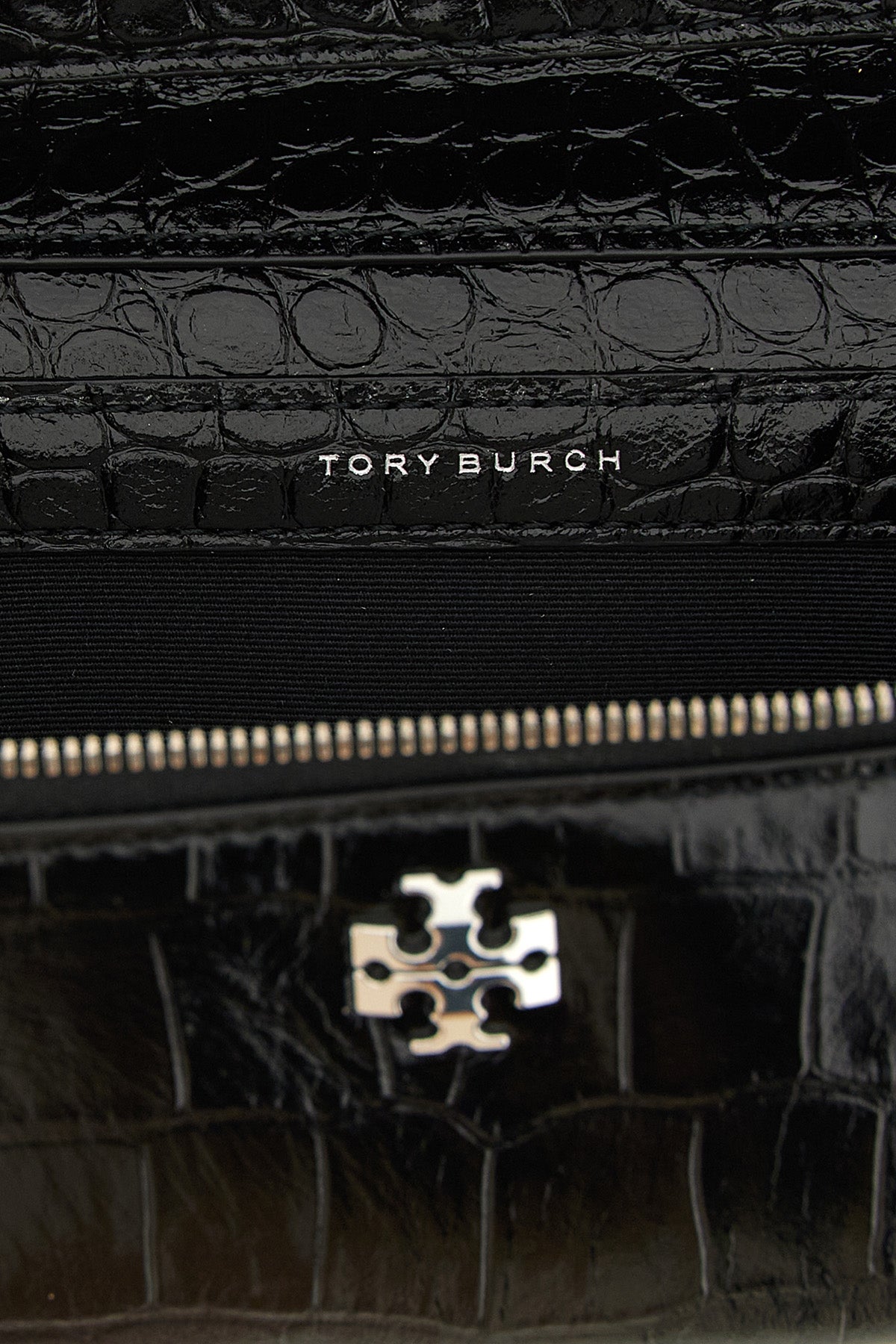 Tory Burch Vanity Case with croc-embossed finish