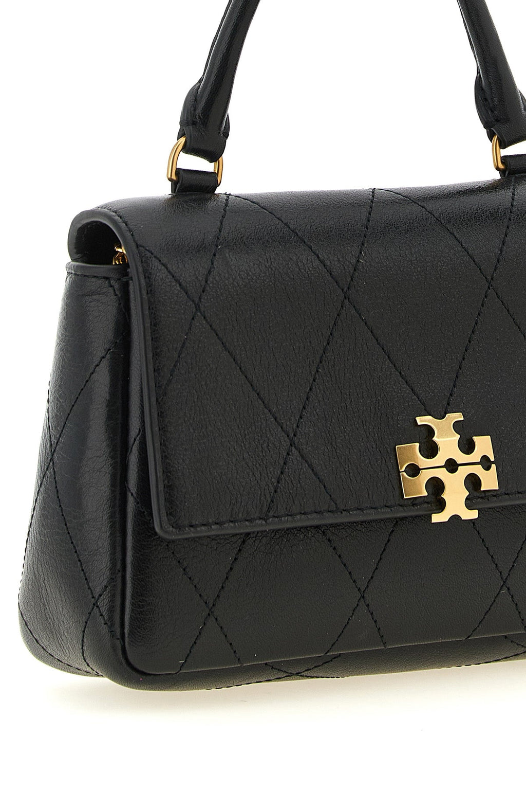 Tory Burch Top Handle Bag Quilted Leather