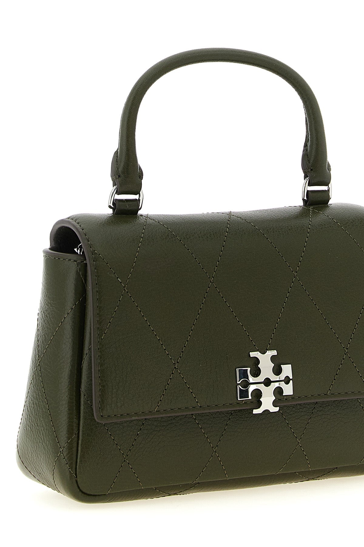 Tory Burch Top Handle Bag with Diamond Quilting