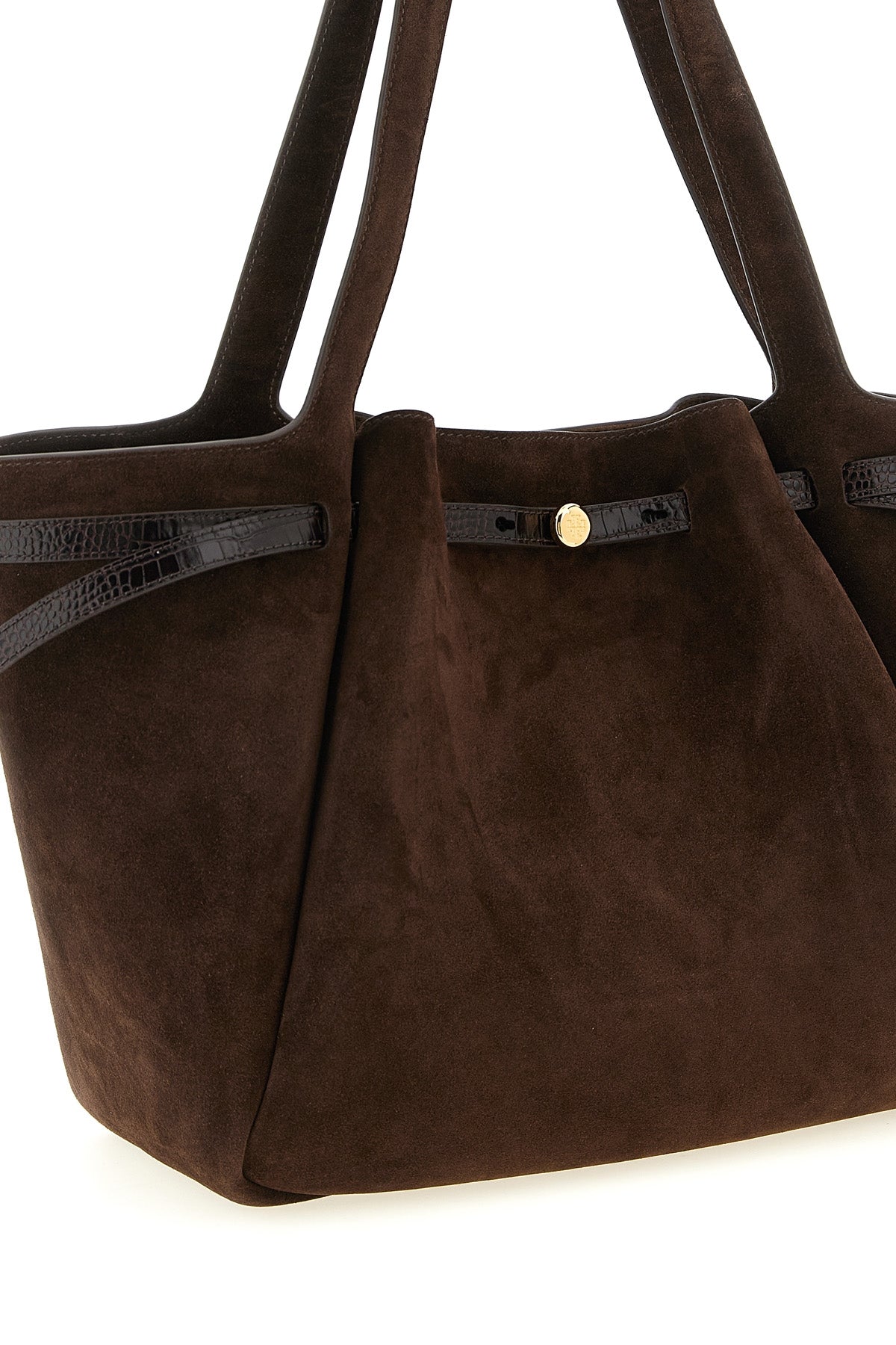 Tory Burch Tote Bag With Crocodile-Embossed Details
