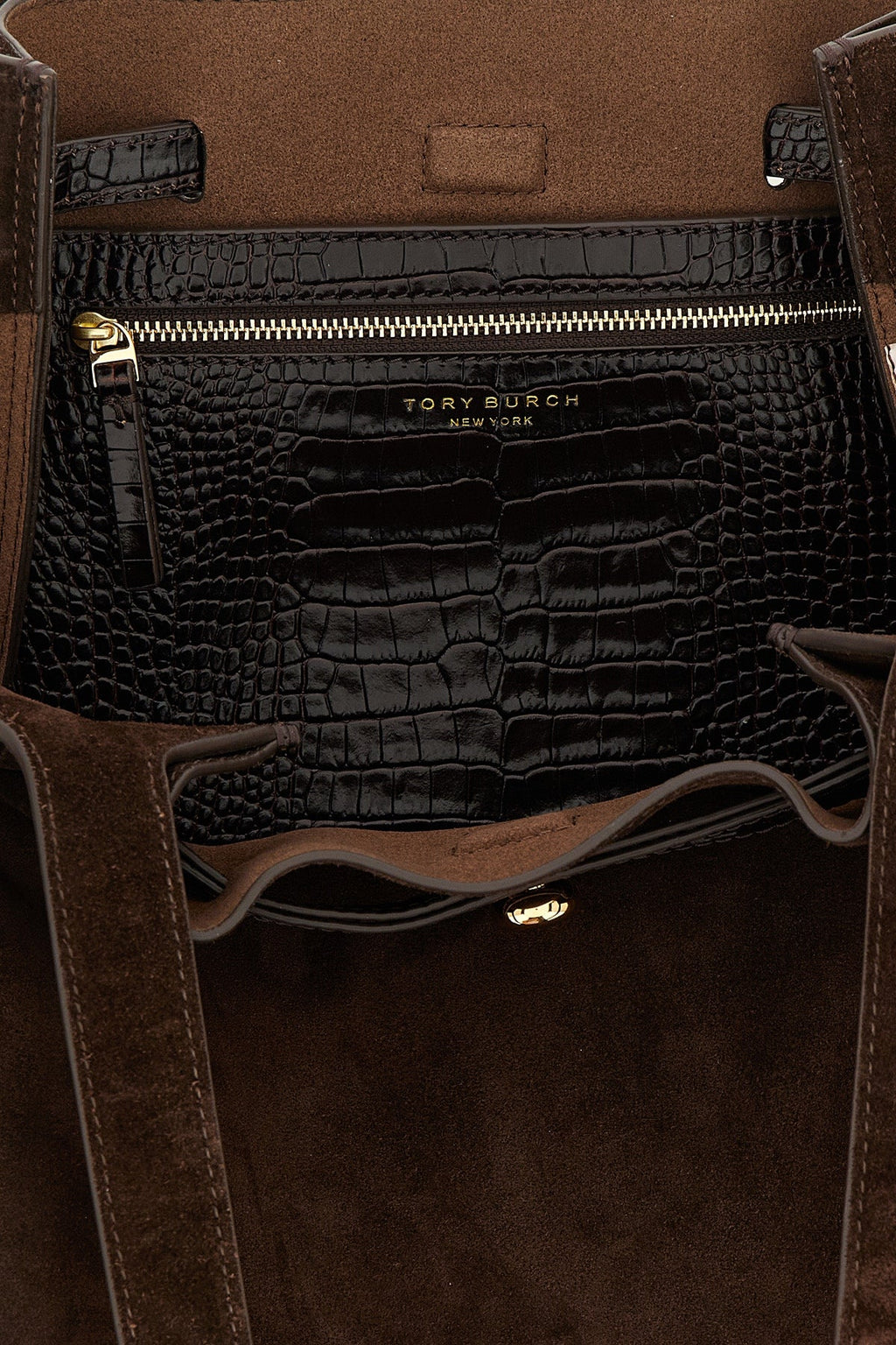 Tory Burch Tote Bag With Crocodile-Embossed Details