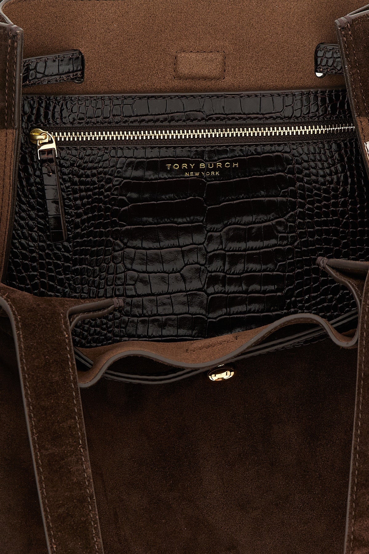 Tory Burch Tote Bag With Crocodile-Embossed Details